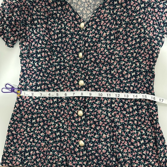 Caroline Wells floral button down maxi dress 12 - Picture 12 of 13